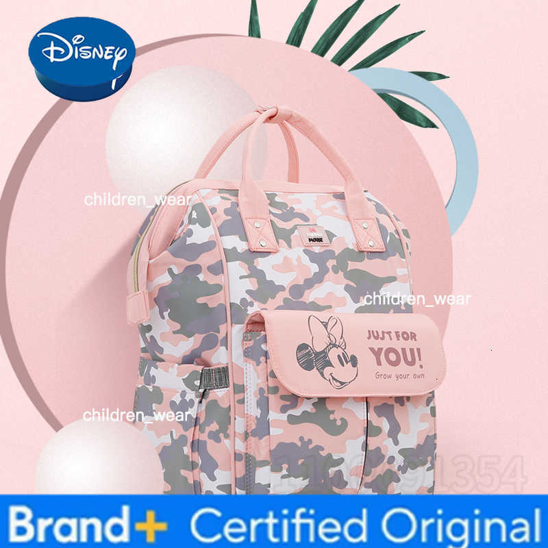 Disney Mickeys New Diaper Bag Backpack Cartoon Cute Baby Bag Multifunctional Baby Diaper Bag Luxury Brand Original Backpack H260305
