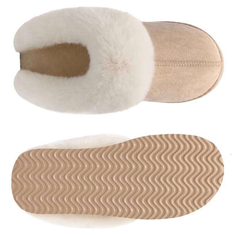 Kidmi Women's Fashion Push Slippers Winter Comfortable House with Memory Foam Indoor and Outdoor Women Casual Cotton Shoes
