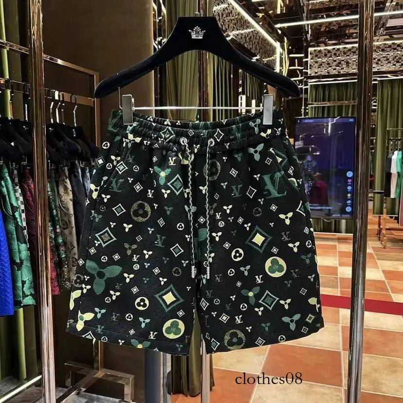 Summer high street new printed shorts casual men's breathable five-point trendy fashion versatile beach pants