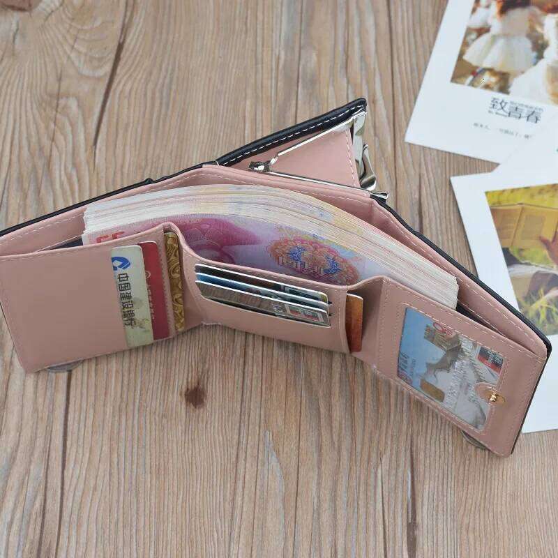 Small Women Short Women's Wallet Card Holder Girls Mini Woman Fashion Lady Coin Purse for Female Clutch Bag C260304