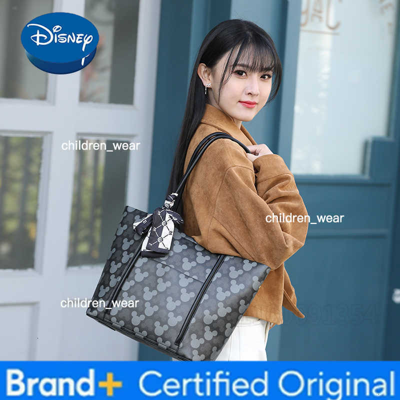 Disney Mickey New Womens Handbag Print Fashion Womens Shoulder Bag Large Capacity Travel Casual Womens Tote Bag High Quality H260305