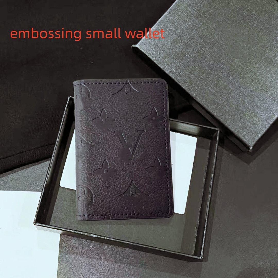 Top Luxury Man Leather Opening 7cm&11cm Wallets Mens Designer card holder short style Retro Handbag For Men Classic woman Purse Coin Famous Clutch bags V7