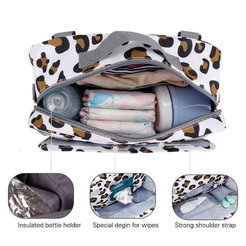 BagStroller Organizer Mummy Large Capacity Travel Hanging Bottle Holder Pram Diaper Bags Baby Stroller Bag Z260304