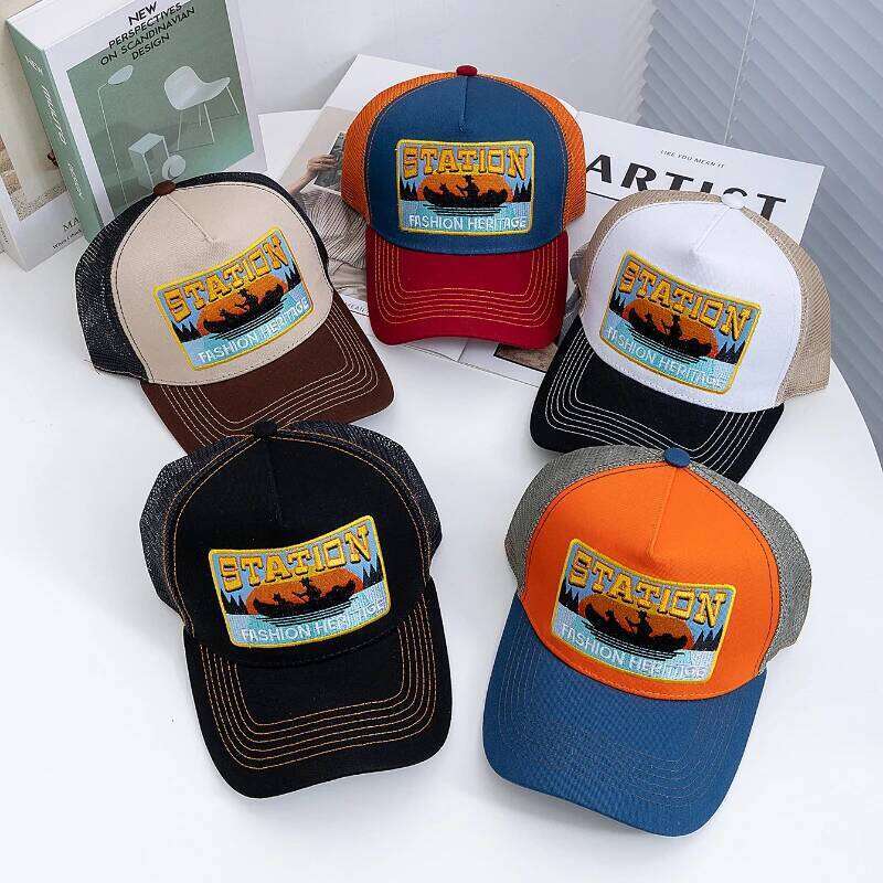 New Style Summer Cap Breathable Mesh Trucker Men Women Fisherman Embroidered Design Snapback Hat Outdoor Fishing Y260304