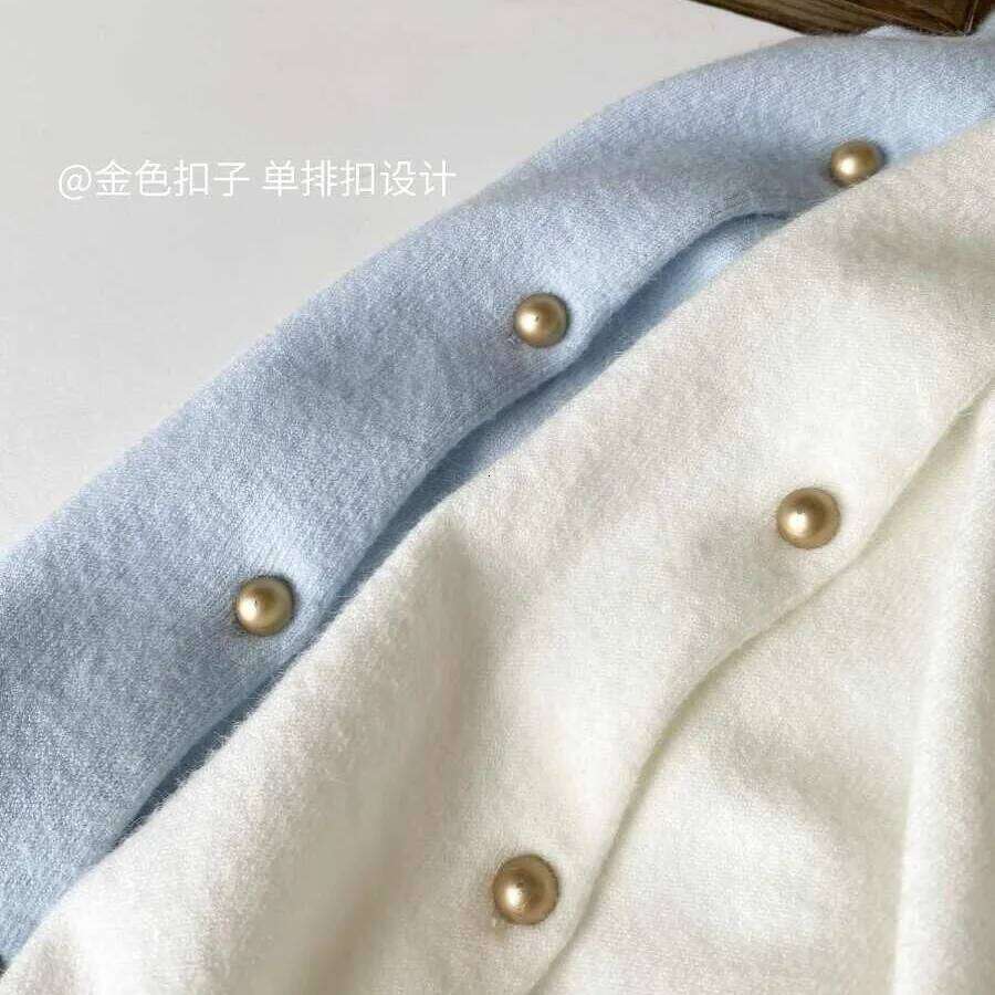 Knitted Cardigans New Long Sleeve O-Neck White Knit Sweater Cardigan Tops Sweaters Women Clothing 2025 Q705 XJ260305