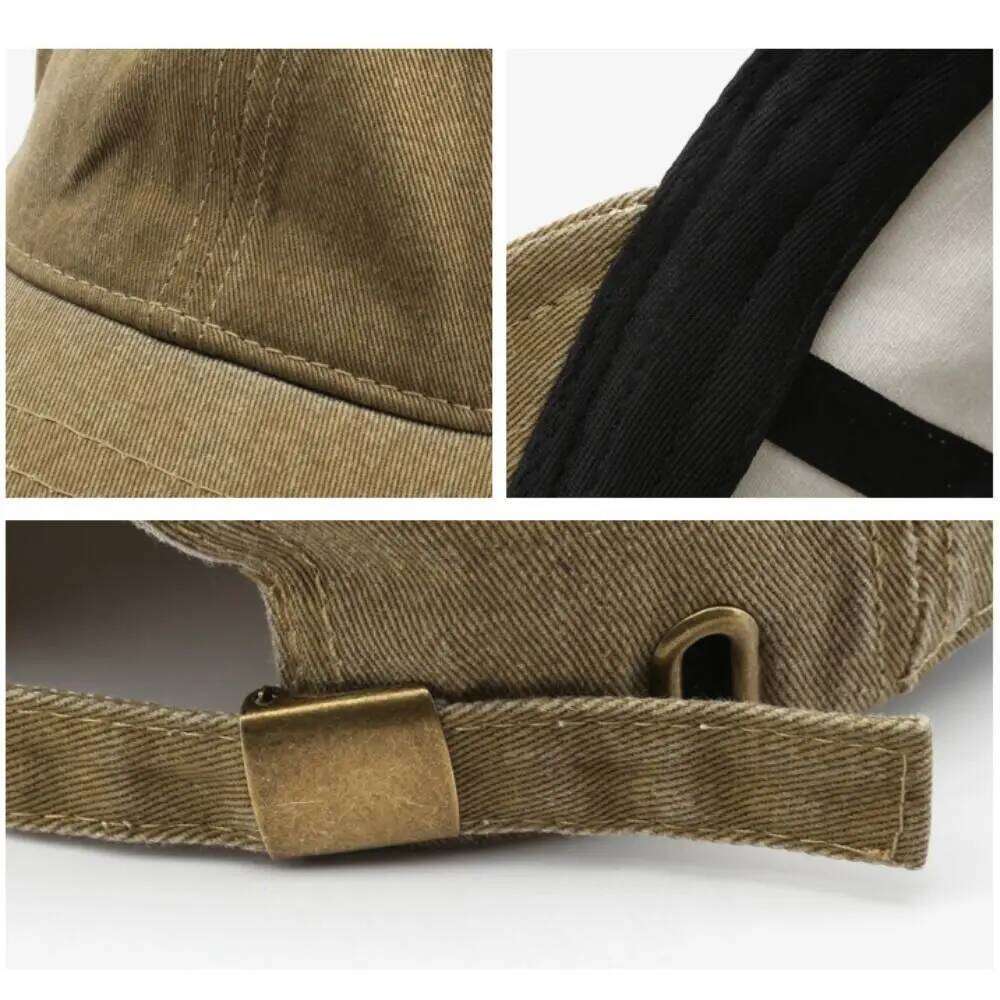 Adjustable Washed Cotton Solid Color Baseball Women Men Unisex Couple Fashion Dad Hat Snapback Cap High Quality Y260304