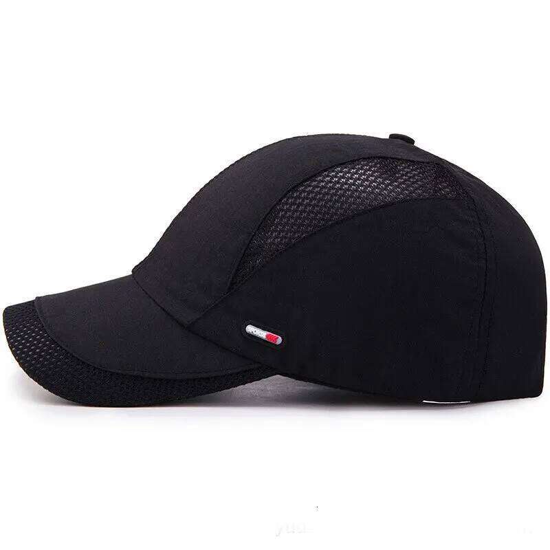 Summer Outdoor Sports Quick-Drying Mesh Baseball Yuda Men Cap Simple Solid Color Hat Y260304
