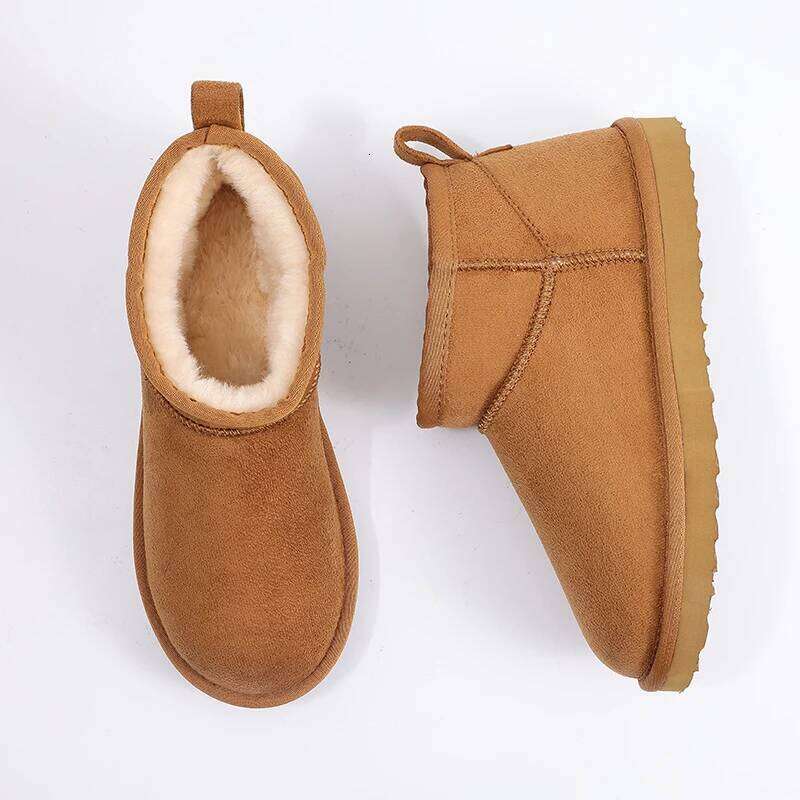 Kidmi Winter Fur Snow For Classic Mini Fuzzy indoor Outdoor Warm Antiskid House Women Ankle Boots