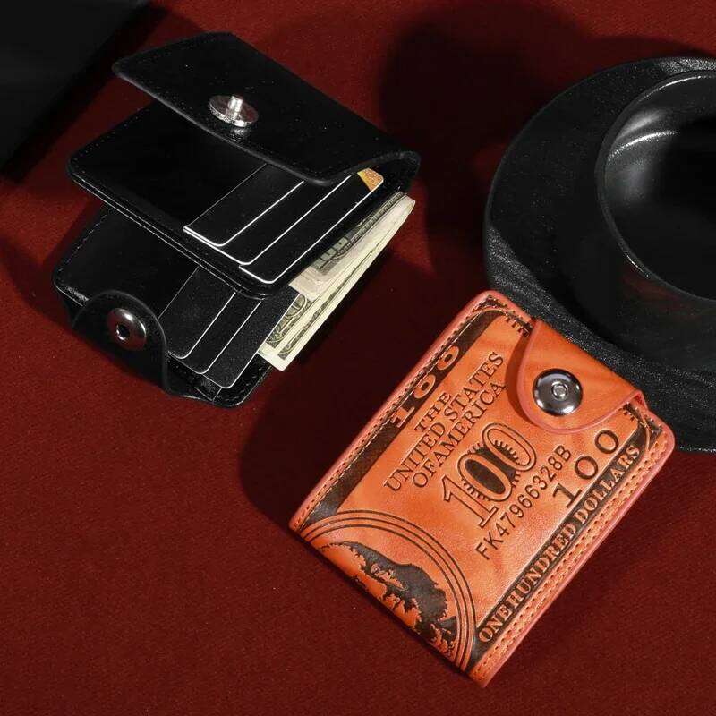 Men's Wallets With 100 US Dollar PatternWallet Male Leather Walet Photo Card HolderFashion Large Capacity Wallet Purse Bag C260304