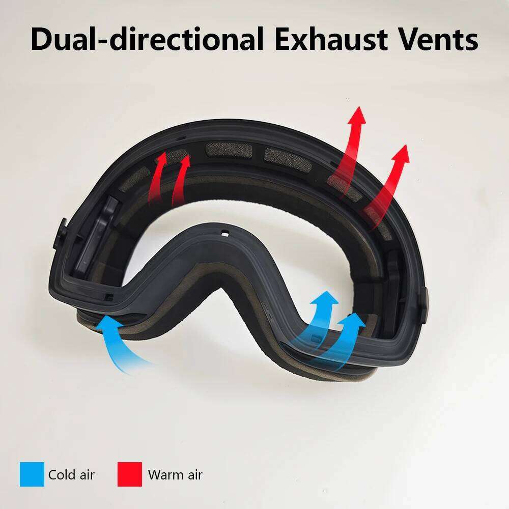 Winter Skiing Goggles Snowmobile Glasses HD Protective Lenses, Windproof Breathable Sandproof Man Woman Fashion Accessories S260304