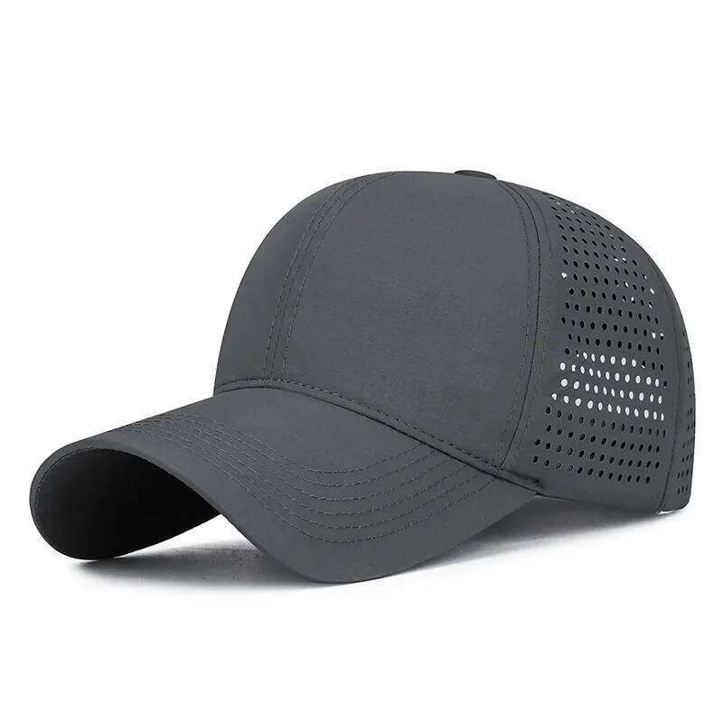 Lightweight Sport Sun for Men and Women Quick-Dry Laser-Punched Breathable Hat Outdoor Baseball Cap Y260304