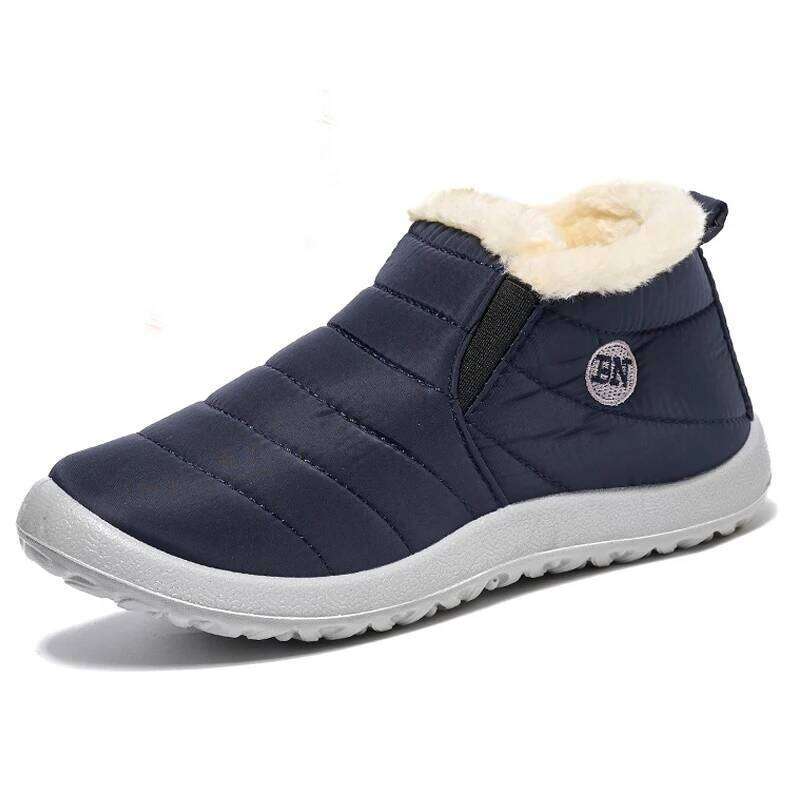 Kidmi Winter Women Thickened Cold-proof Velvet Warm Soft Soles Waterproof Cotton Shoes