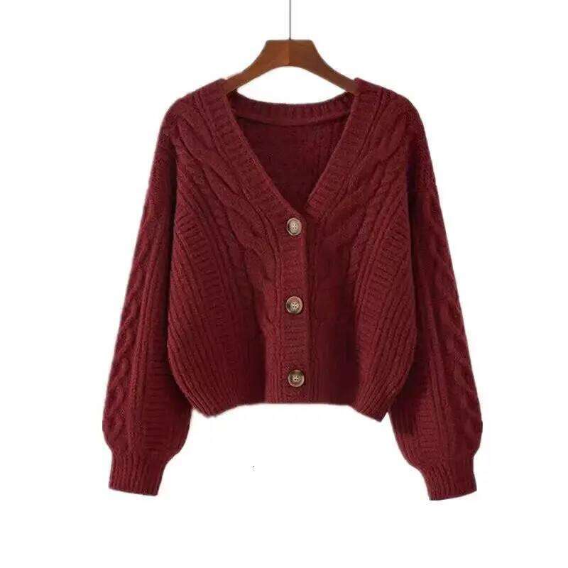 Autumn Winter Fashion Cardigan Sweater Women Knitted Coats Female Solid Long Sleeve Casual Knit Jacket Cardigans Tops Knitwear XJ260305