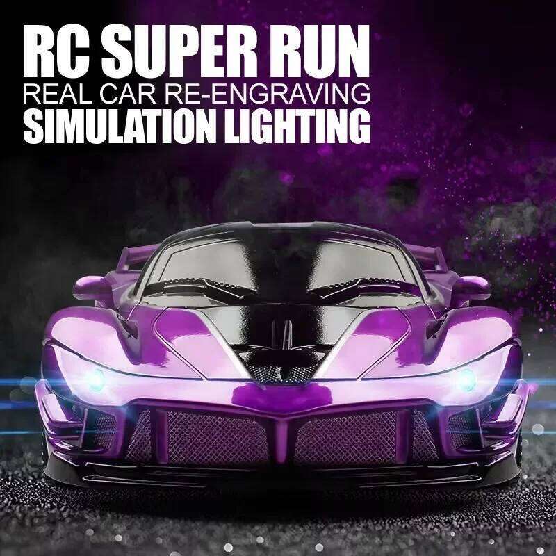 RC Car 2.4G 4CH Remote Control 1:18 With Led Light Sports Cars High Speed Radio Drift Vehicle Racing Boys Girls Toy For Children Z260304