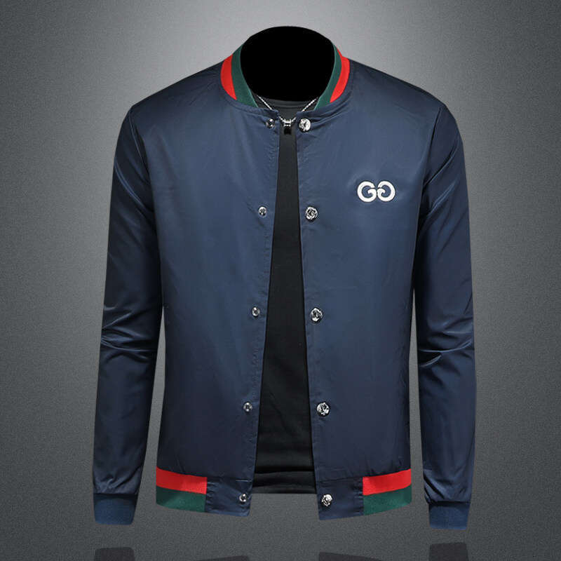 Spring New Trendy Hooded Jacket European Style Baseball Collar Single-Breasted Casual Men's Clothing Luanyun
