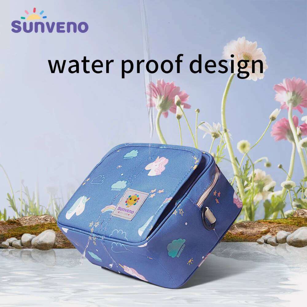Sunveno Fashion Waterproof Washable Cloth Diaper Baby Bag Reusable Wet Bags 23x18cm Organizer For Mom Z260304