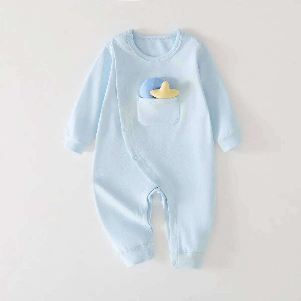 0-18 Month Spring Autumn Warm Clothes Infant Soft Pure Cotton Daily Jumpsuit Newborn Baby Girl and Boy Latest Casual Romper Z260304