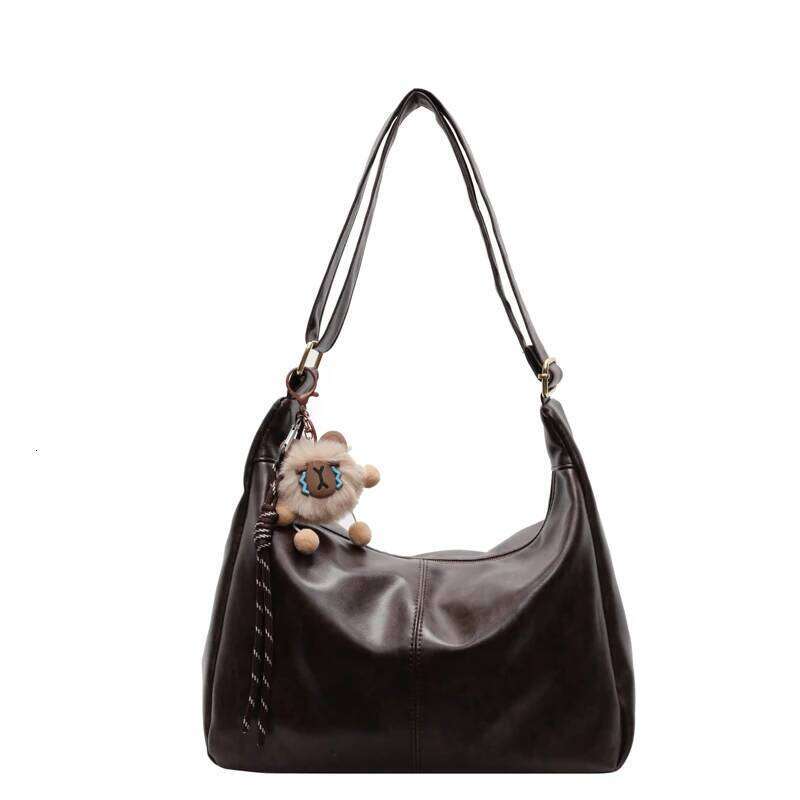 TAURUSCIAGA New Free Pandent Fashion Women's Crescent Bag High Quality PU Leather Shoulder Waterproof Crossbody Casual Tote Bag Noble Temperament