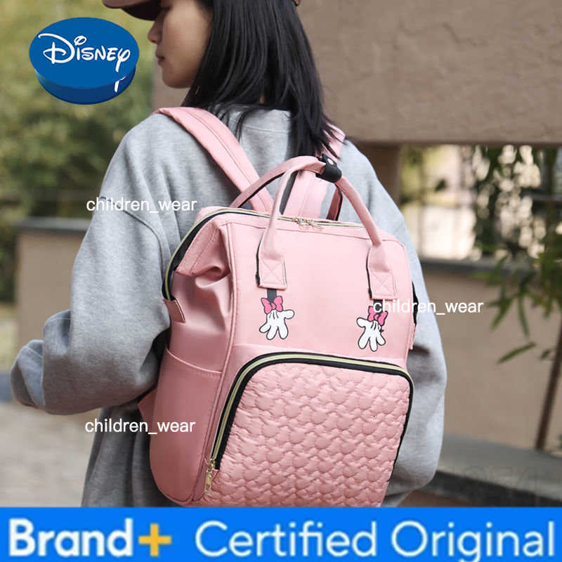 Disney Mickey New Diaper Bag Backpack Luxury Brand Diaper Bag Backpack High Capacity High Quality Cartoon Fashion Baby Bag H260305