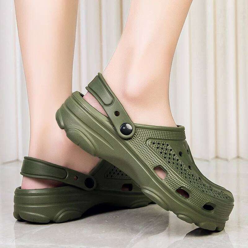 Kidmi Classic Clogs Slippers Garden Outdoor Breathable Holes Shoes Unisex Vacation Summer Men EVA Sandals