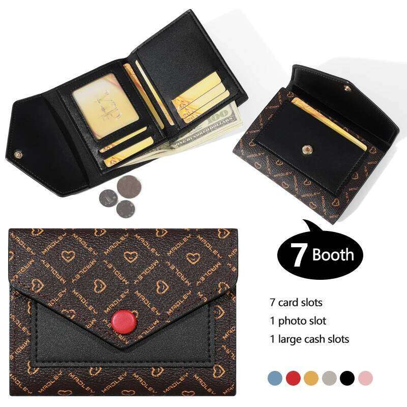Trifold Clutch Coin Purse, Minimalist Credit Card Holder, Women's Casual Retro Classic Wallet C260304