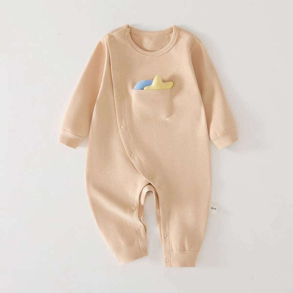 0-18 Month Spring Autumn Warm Clothes Infant Soft Pure Cotton Daily Jumpsuit Newborn Baby Girl and Boy Latest Casual Romper Z260304