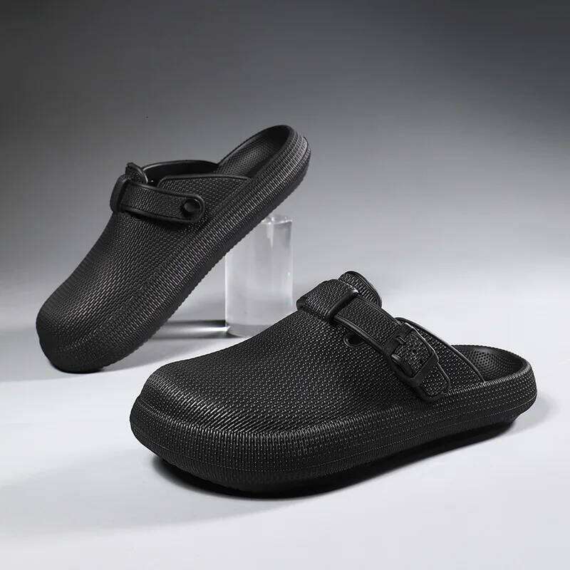 Kidmi Clogs Fashion EVA Insole Slippers with Arch Support Waterproof Garden Shoes For Men Adjustable Buckle