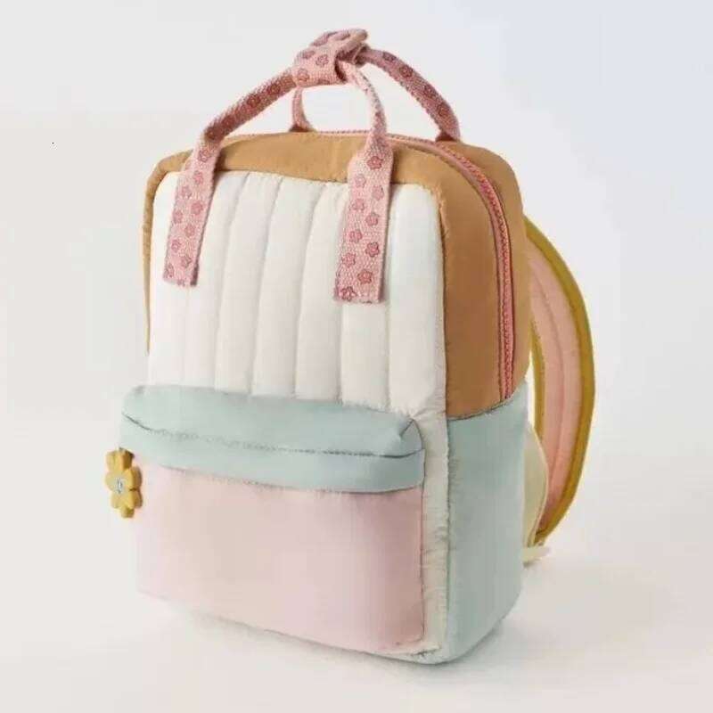 New Lightweight Backpack Shopping Children's Cute Sunflower Pendant with Colorful Small School Bag Z260304