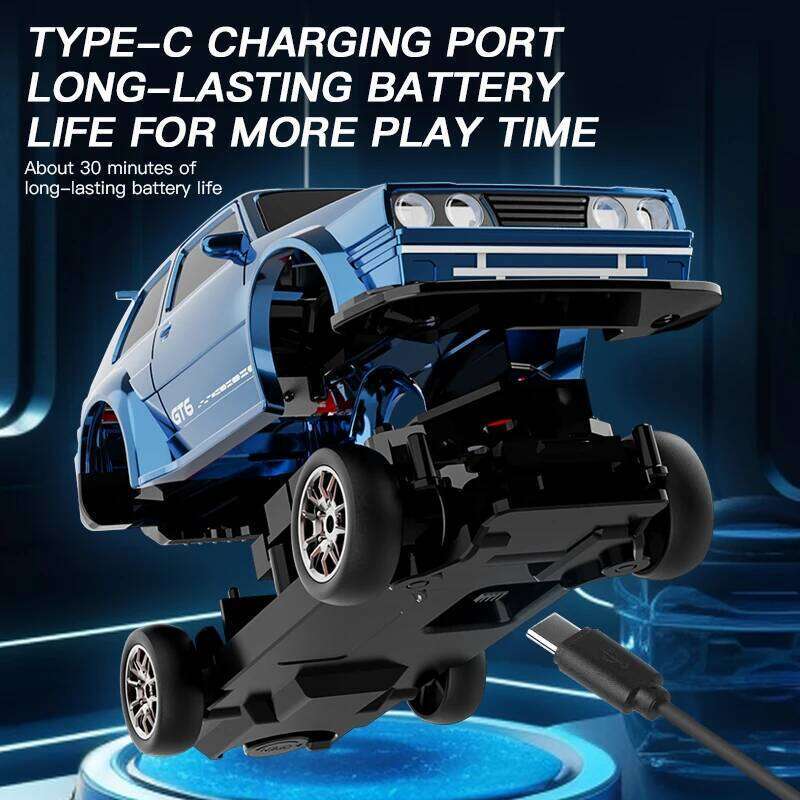 1:43 High Speed RC Drift 2.4G 4WD Remote Control Racing With Gyroscope & Lights Competition Race Car Boys Toy Z260304