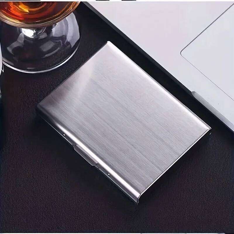 RFID Credit Protector Stainless Steel Money Clip Wallets Business Card Holder for Men Women C260304