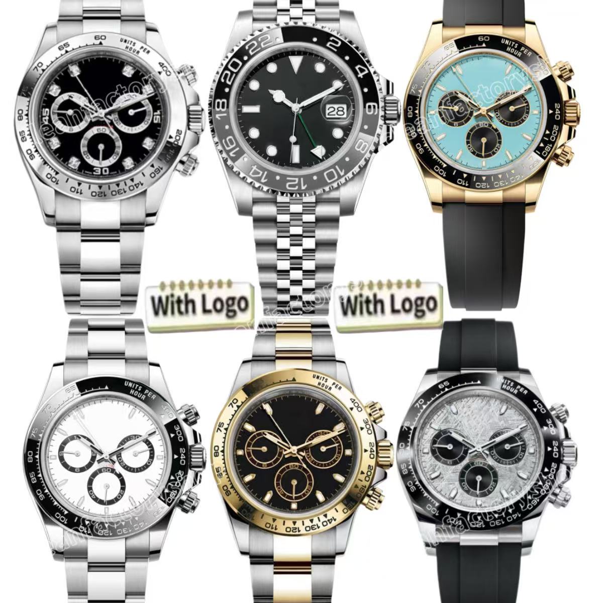 Mens watch daytons automatic movement designer watches men 40MM Stainless steel/Rubber luxury Wristwatches with sapphire glass box reloj orologio montre luminous