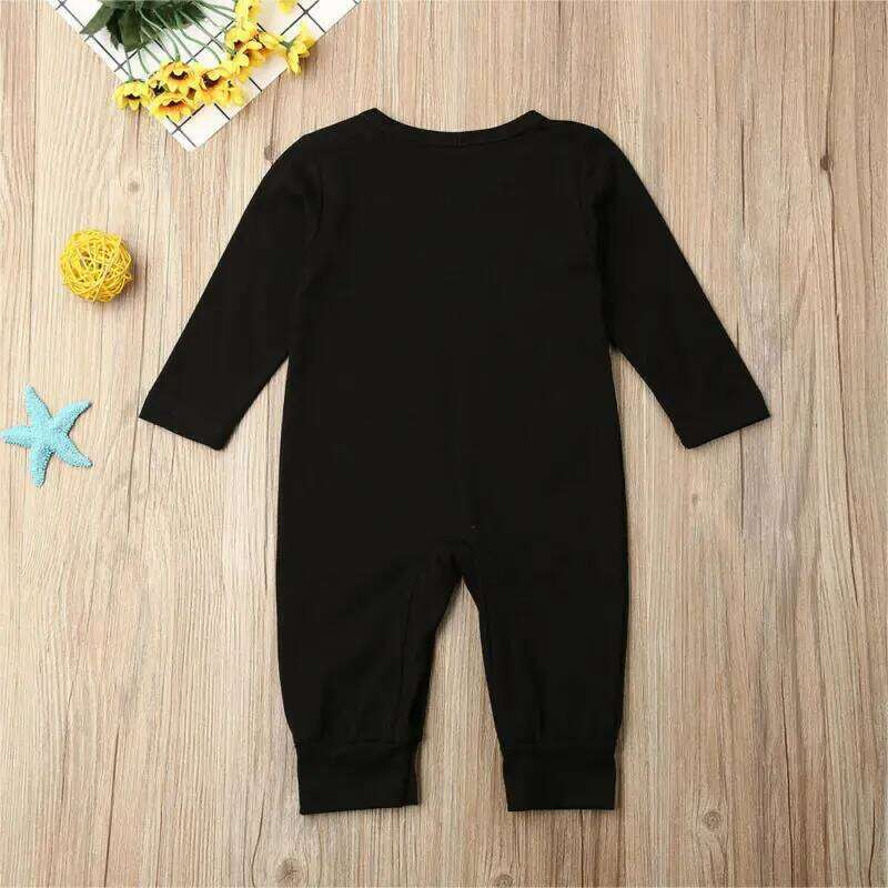 Pudcoco US Stock 0-24M Infant Set Casual Romper Cotton Blend Letter Printing Jumpsuit Baby Girl Boy Autumn Outfits Z260304