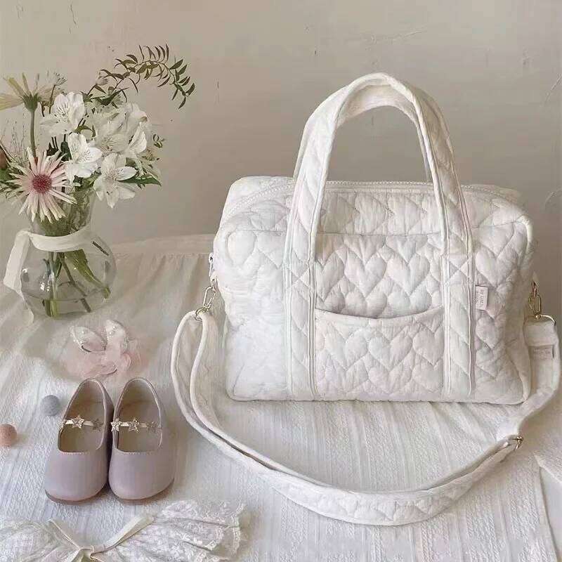 Cotton Quilted Baby Diaper Bag Lage Travel Maternity Pack Women Messenger Multi Functional Handbags Sac A Langer Bb Z260304