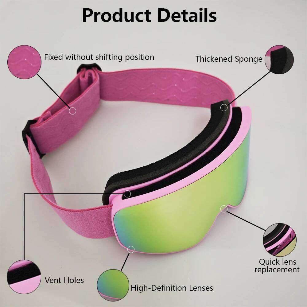 Children All Day Winter Ski Goggles HD Breathable Protective Lenses Windproof Dustproof Sandproof Kids Gear for Outdoor Sports S260304