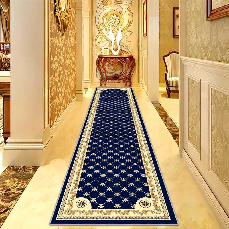 Luxury Stain-Resistant Non-Slip Bedside Rug - Premium Bedroom Corridor Floor Mat for Elegant Home DecorT260305