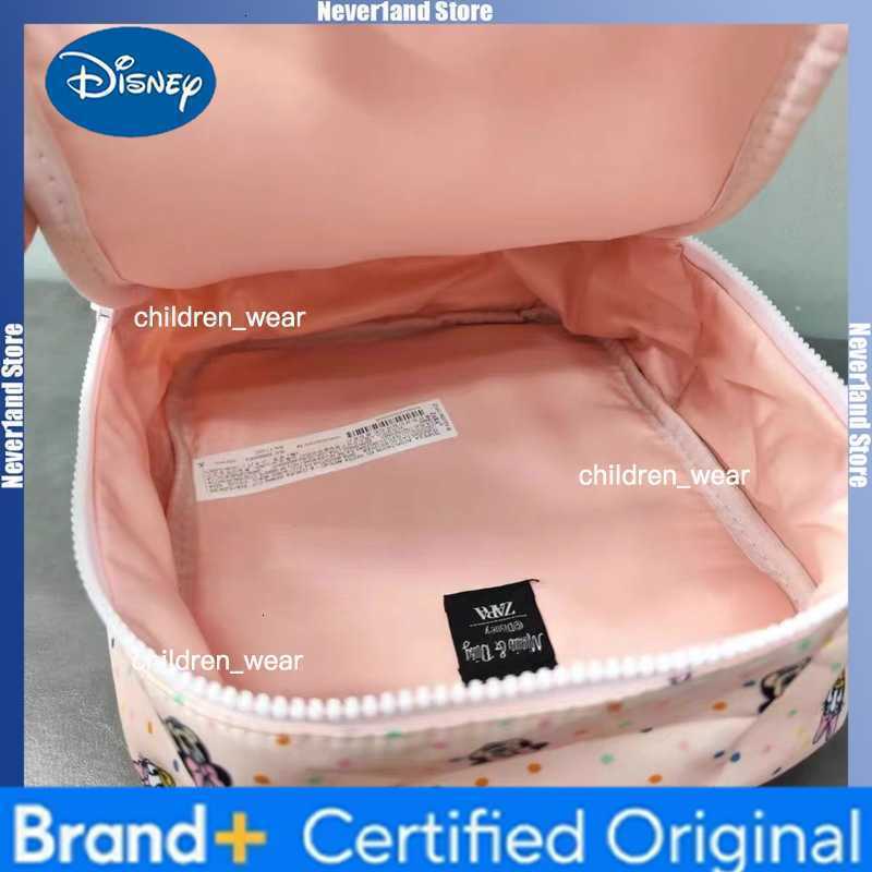 Disney Cartoon Minnie Backpack Cute Pink Shoulder Bag High-capacity School Bag Boy Girl Swagger Bag Birthday Present H260305