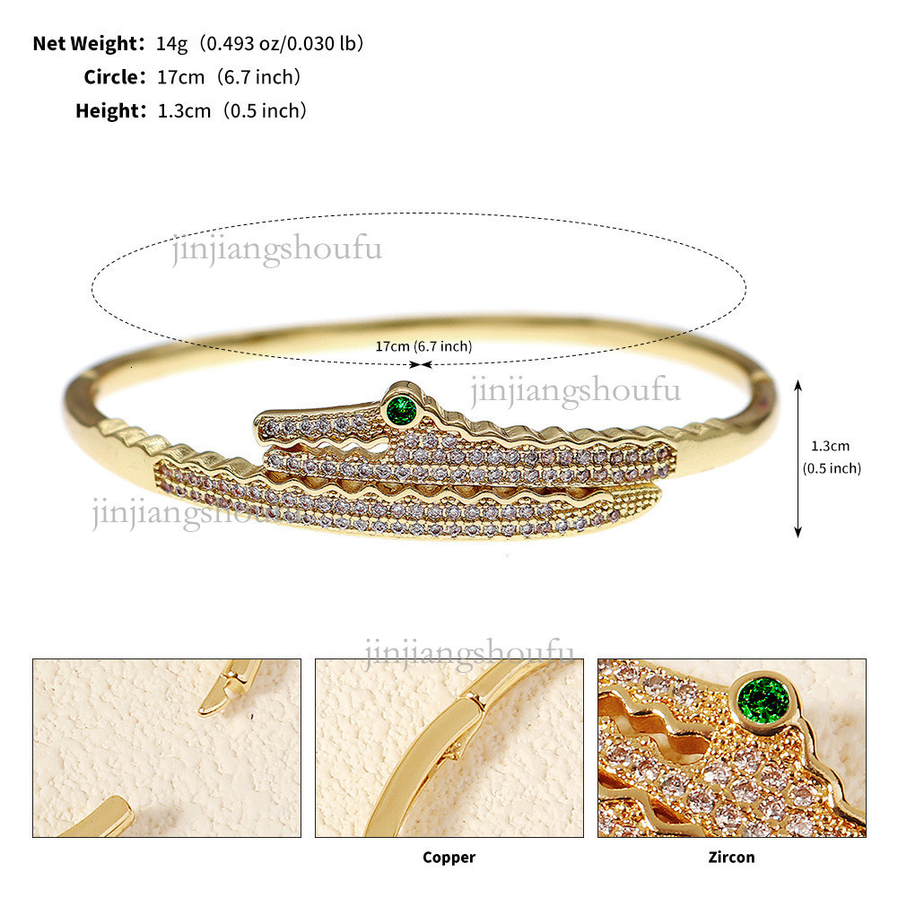 2026 Designer Bracelet Fashion Luxury Brand High-end Zircon Bracelet Wedding Banquet Party Accessories Diamond Studded Nail Opening Bracelet Women