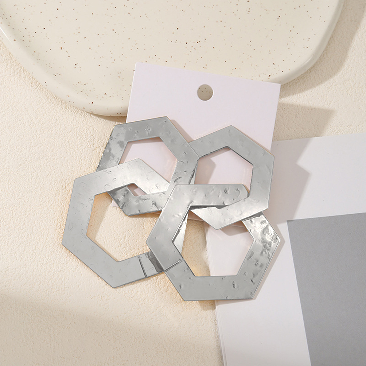 Trendy Statement Pieces Streamlined Post Ear Closures Complement Any Outfit