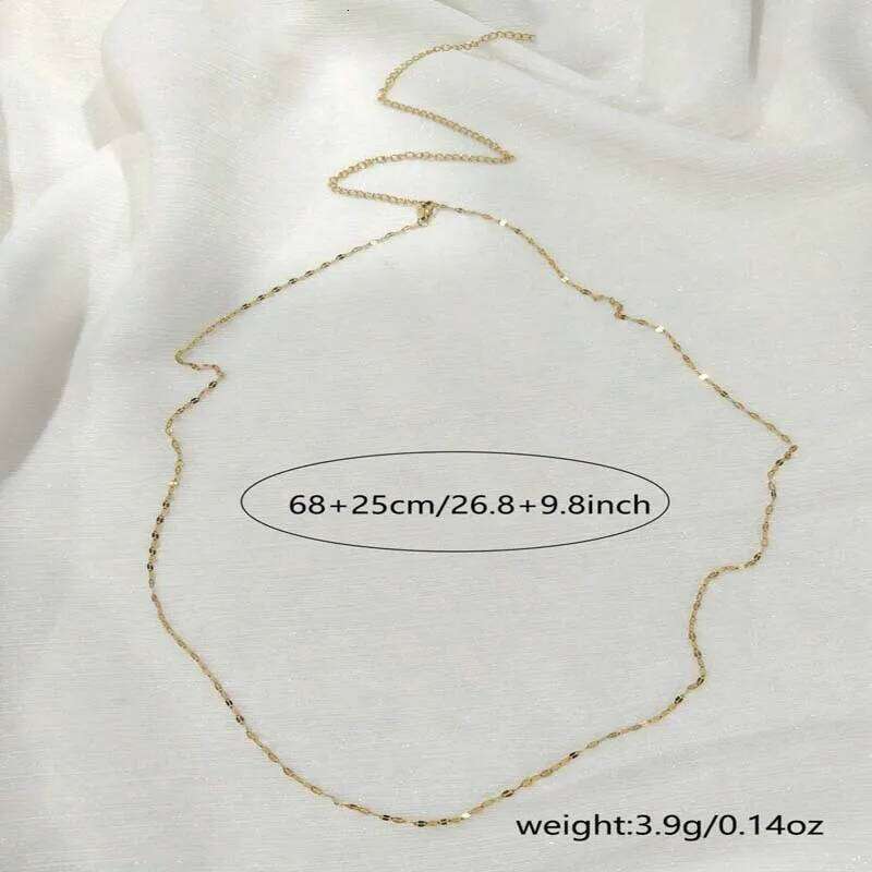 New Trendy Gold Color Waist for Women 2025 Simple Metal Geometric Thin Chain Sexy Body Jewelry Accessories S260304