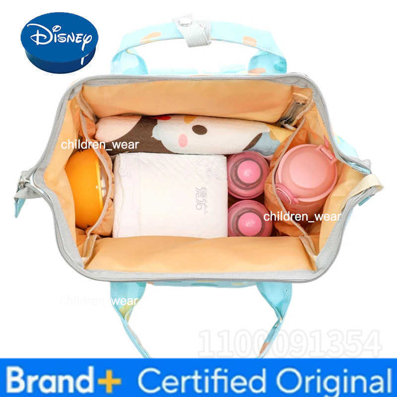Disney Mickey New Diaper Bag Backpack Cartoon Cute Baby Diaper Bag Backpack Multifunctional Fashion Baby Bag Large Capacity H260305