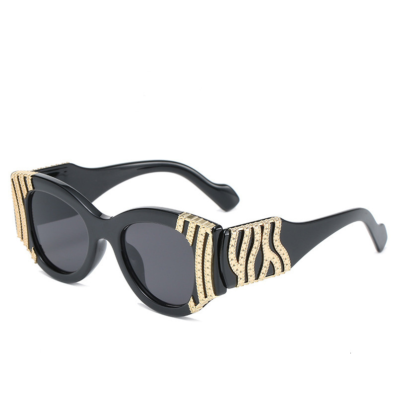 2026 New Designer Luxury Brand Casual Style Metal Personalized Decoration Retro Fashion Sunglasses European And American New Outdoor Sunscreen Sunglas