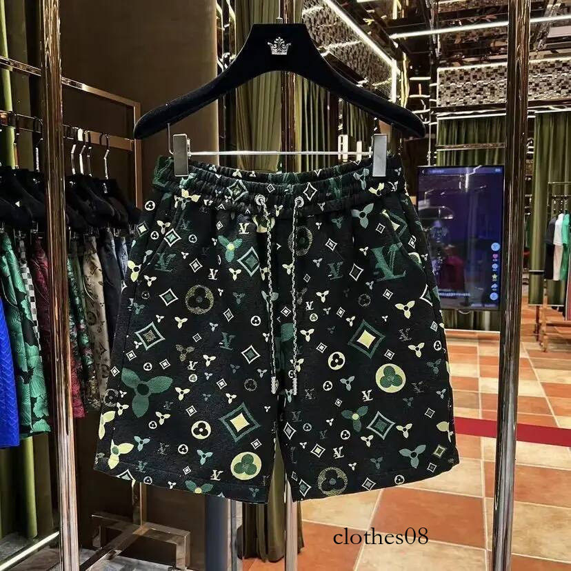 Summer high street new printed shorts casual men's breathable five-point trendy fashion versatile beach pants