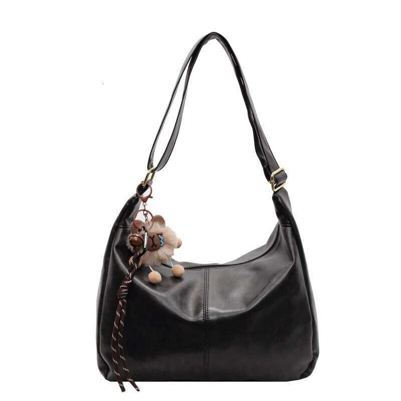 TAURUSCIAGA New Free Pandent Fashion Women's Crescent Bag High Quality PU Leather Shoulder Waterproof Crossbody Casual Tote Bag Noble Temperament