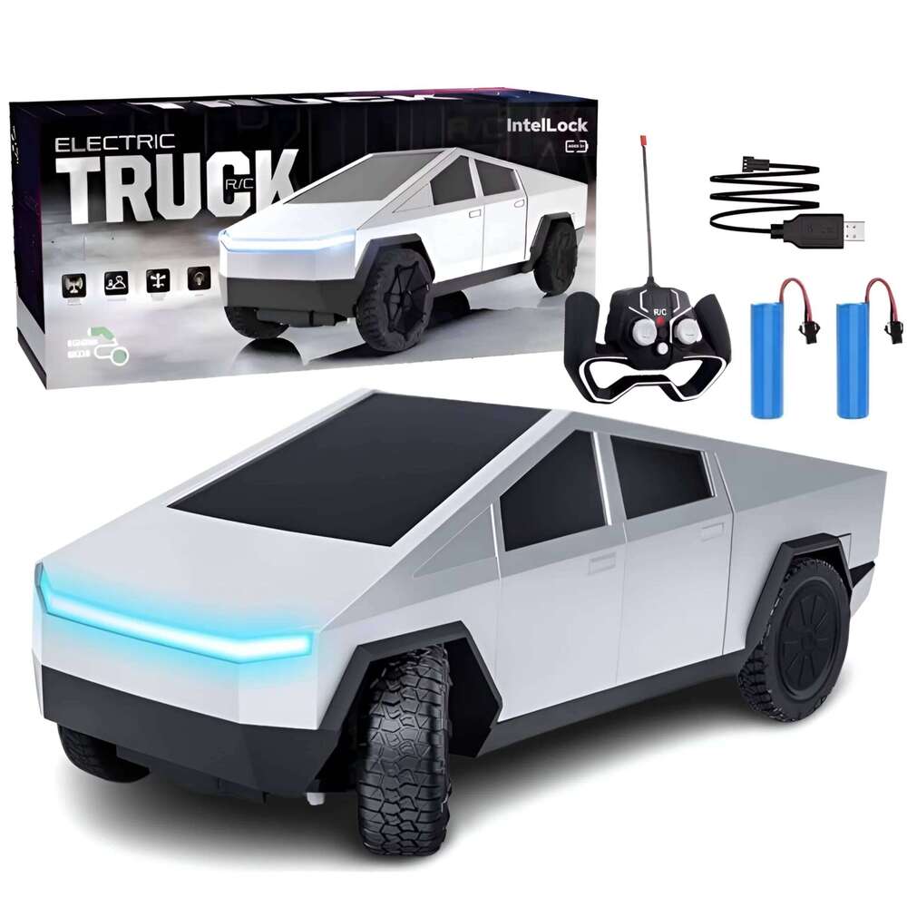 1:24 Scale RC Cyber Pickup Truck 4WD Off-Road Remote Control Car 2.4GHz High-Speed Dual Motor LED Light Vehicle Toy Boy's Childr Z260304