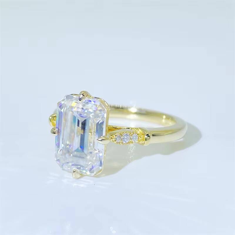 Wholesale Hip Hop Rings 925 Silver Diamond Moissanite Engagement Ring for Men Women