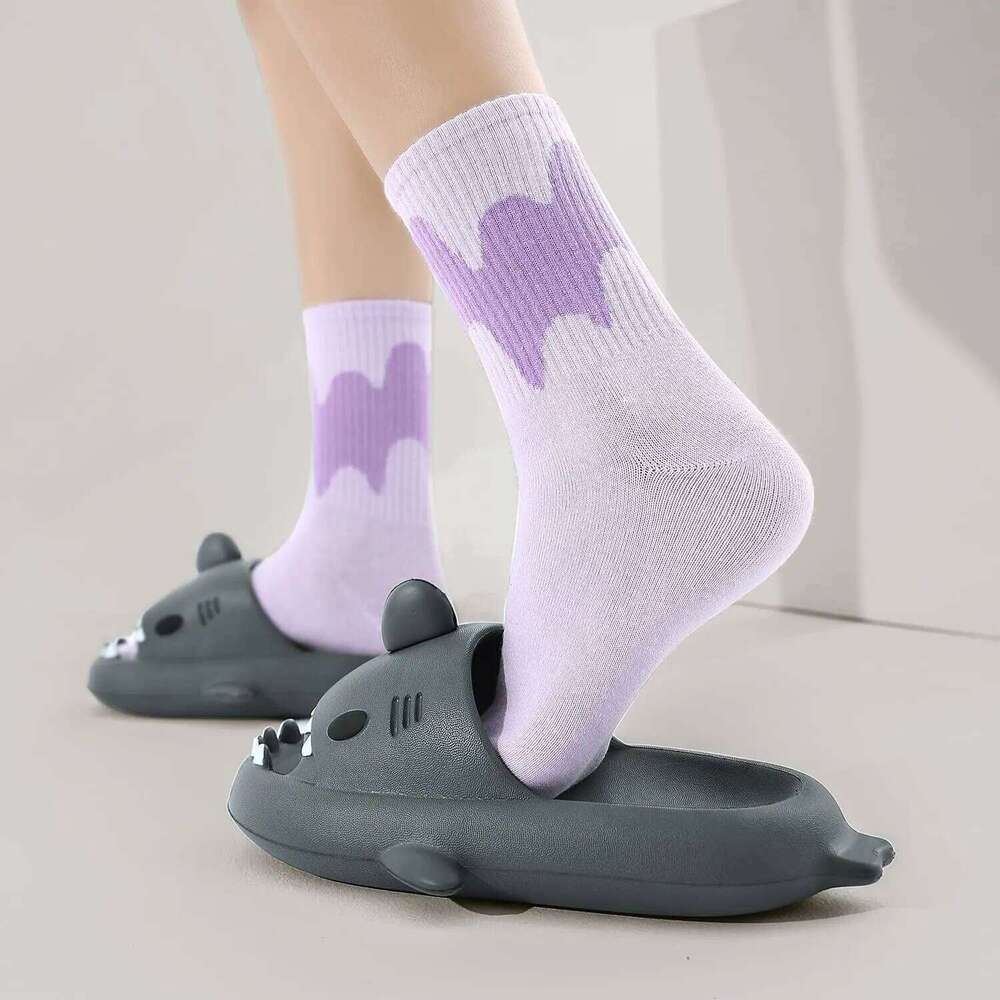 KIDMI New Men's and Women's Shark Slides Cloud Slippers Summer Open Toe Slide Sandals Casual Anti-Slip Beach Pool Shower Shoes