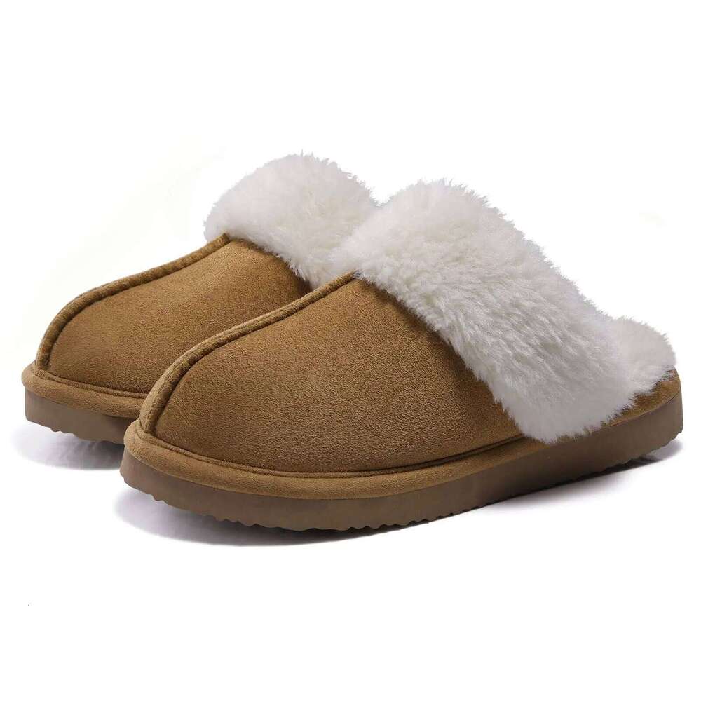 Kidmi Women's Fuzzy Memory Foam Soft Fluffy Winter House Shoes Indoor and Outdoor Non-slip Casual Furry Cotton Slippers