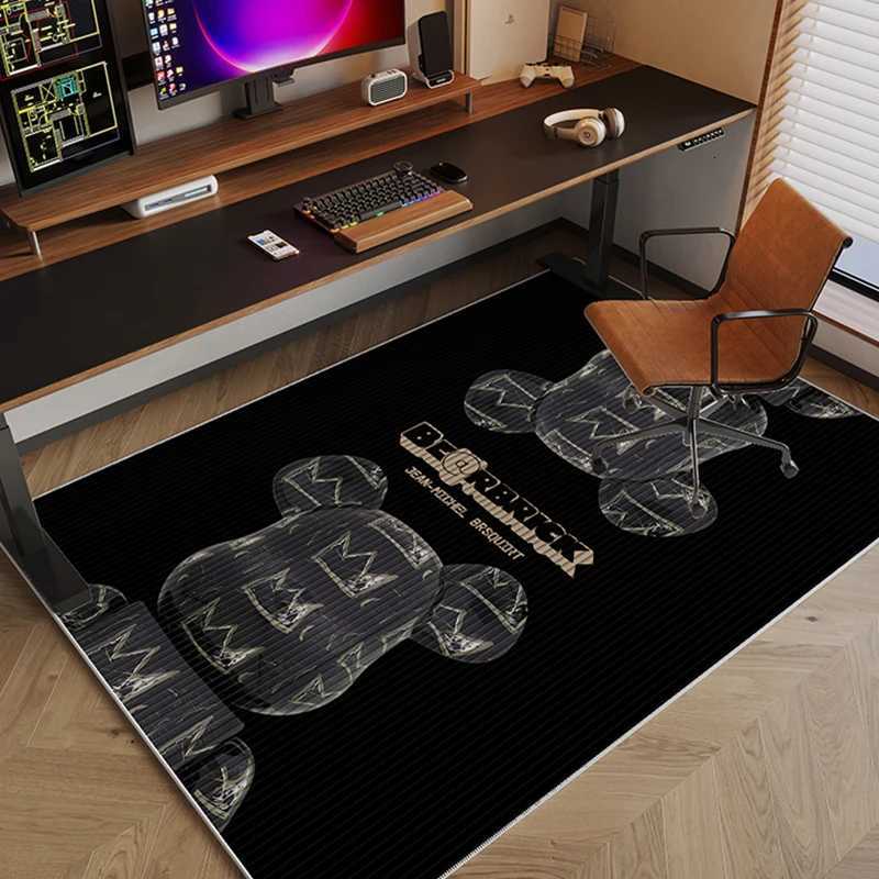 Room Trendy Carpet Computer Chair Floor Mat Study Desk Swivel Chair Mat Soundproof And Anti-Slip CarpetT260305