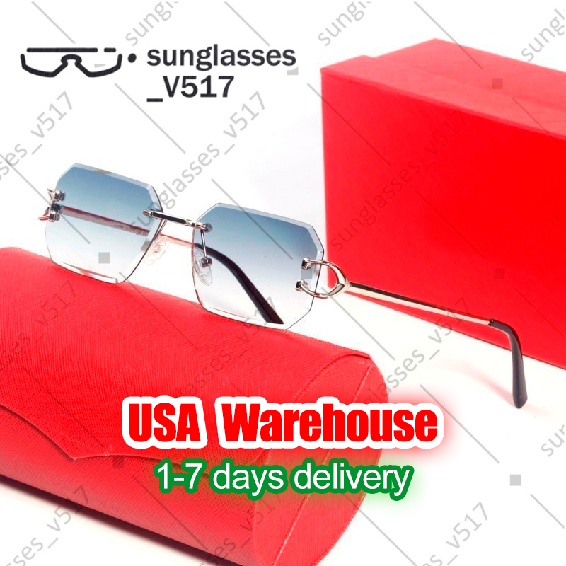 sunglases designer women sunglasses men Classic Sunglasses frameless glasses Simple European style Metal frame CT Hot sunglasses Multi color option