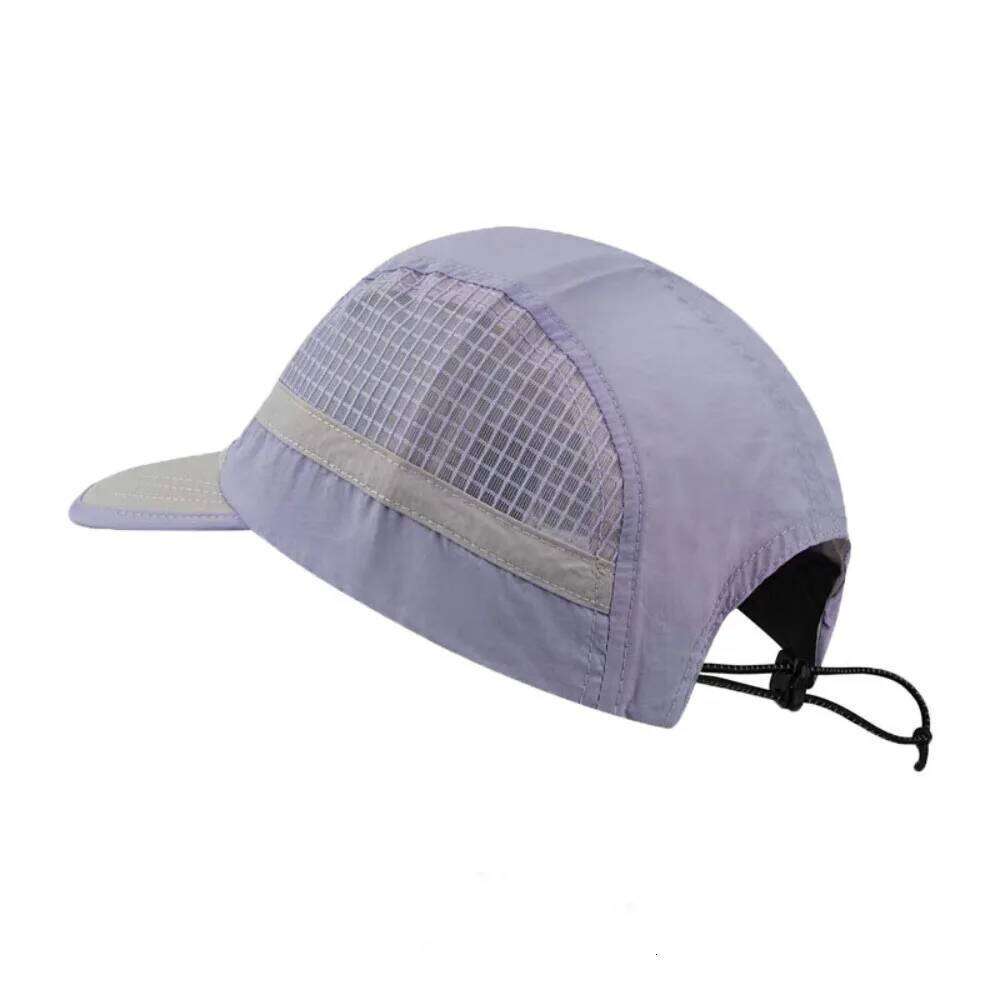 Letter Printing Quick-drying Hat Drawstring Design Japanese Style Short Brim Baseball Thin Adjustable Sun Visor Cap Unisex Y260304